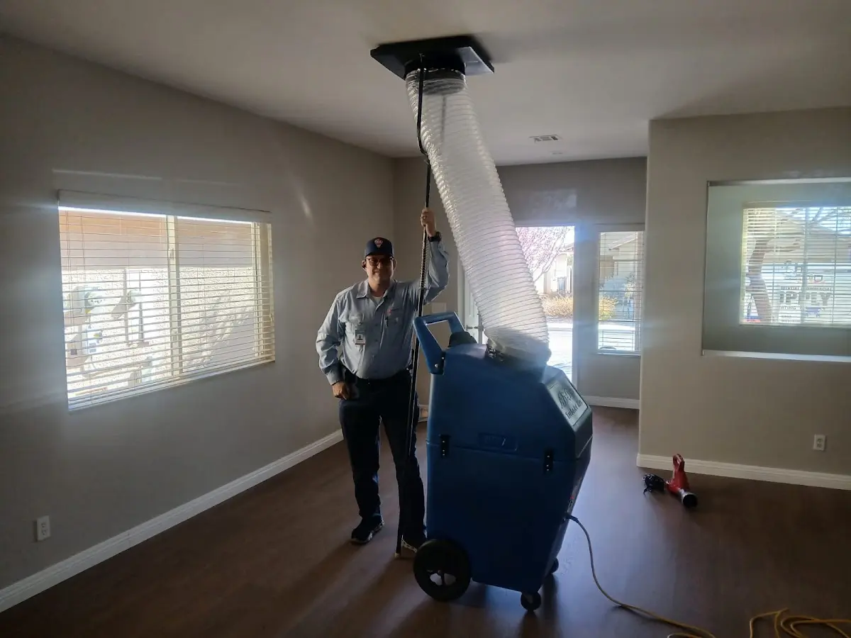 Professional Dryer Vent Cleaning work inside a Closter home